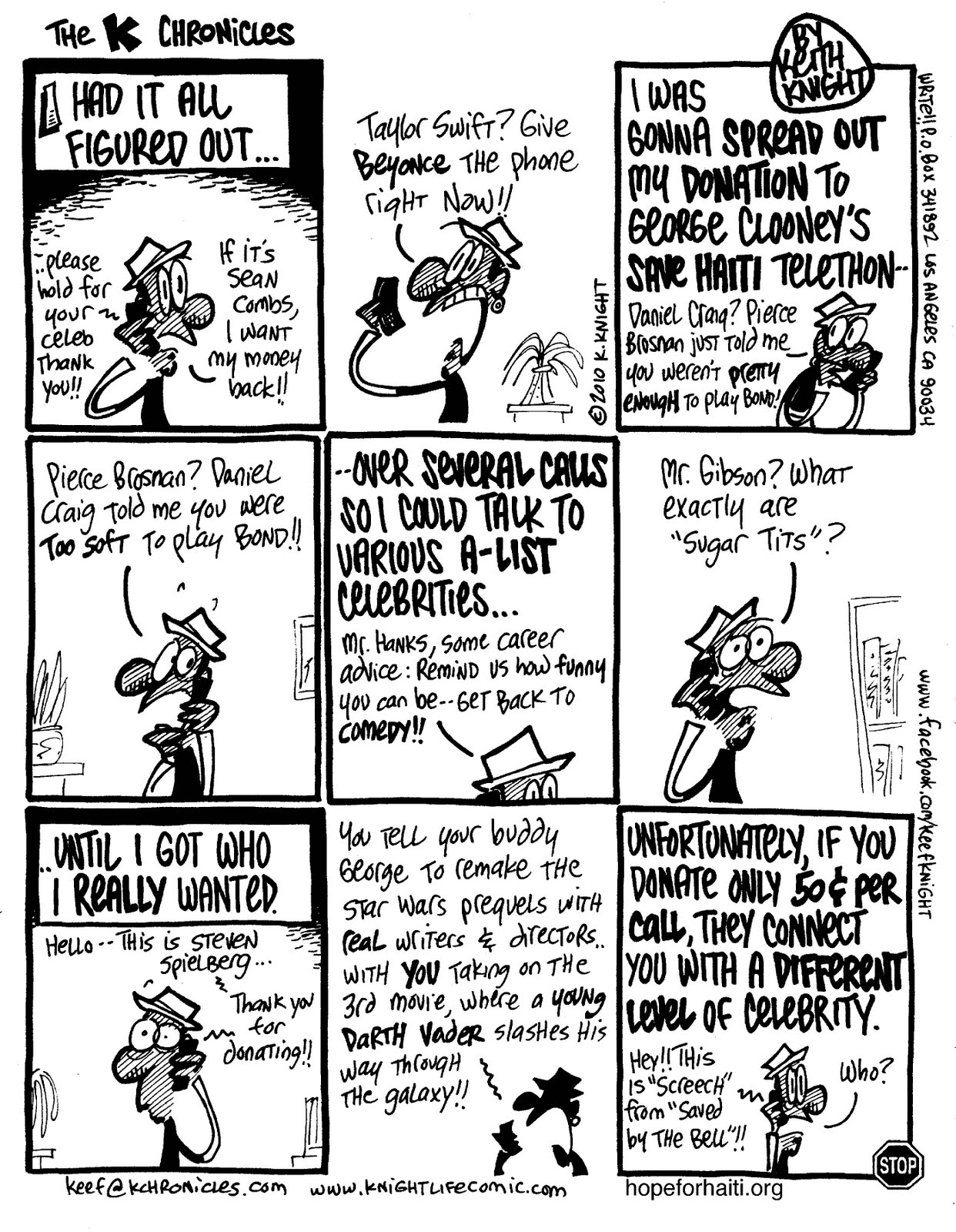 Haiti Telethon Comic